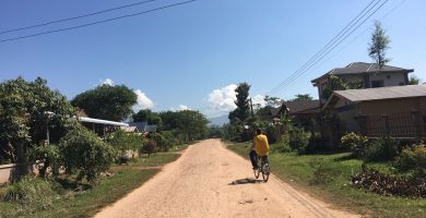 ruta en bici por luang namtha
